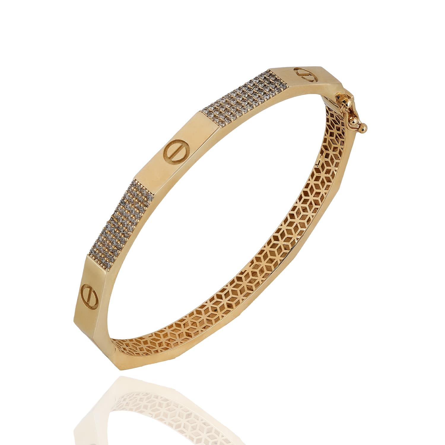 Sarı Altın Cartier Kelepçe