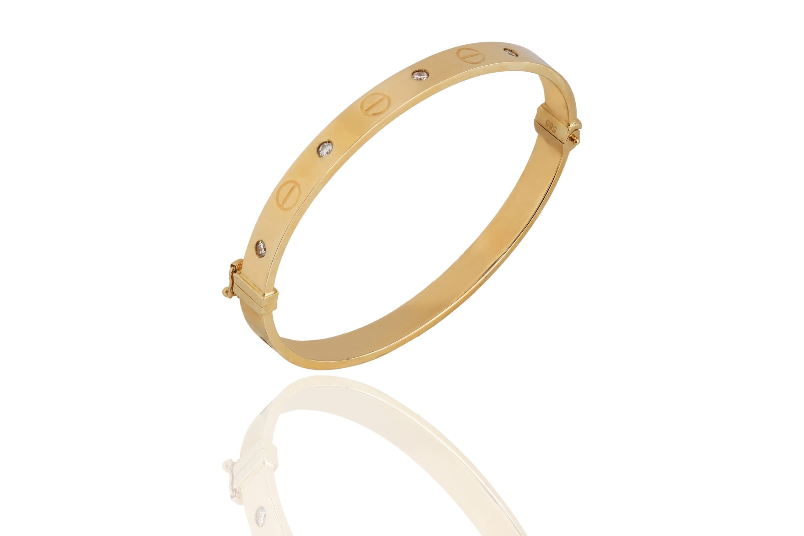 Sarı Altın Cartier Kelepçe