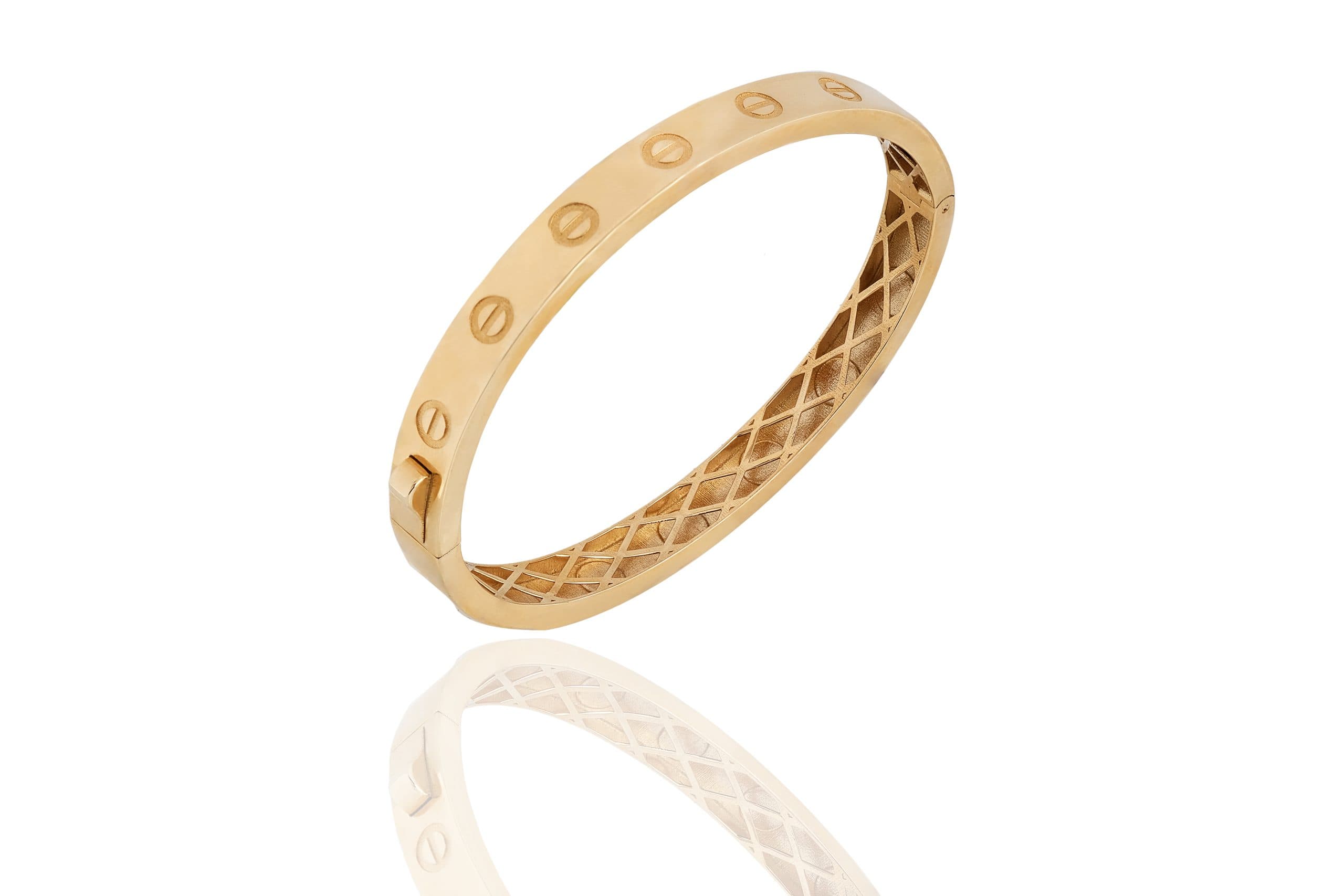 Sarı Altın Cartier Kelepçe